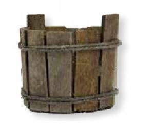 (Z166) Ceber z drewna, średnica 3,6cm