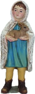 (K977-11) Młody pasterz z królikiem, do figur o wys. 11cm