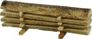 (Z007) Duży pokrojony pień drzewa, 12cm długi, do figur 9-12cm