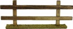 (Z357-20) Ogrodzenie drewniane - 20,0cm długie, do figur 11-17cm