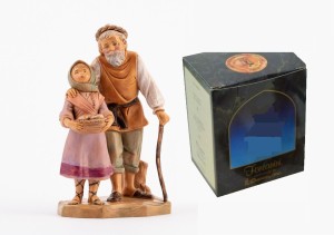 (12/266) Dziadek z wnuczką - do figur o wys. 12cm FIGURA LIMITOWANA 1994