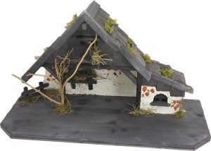 (S125G) Szopka "Brixen" bejcowana, do figur o wys. 9-11cm