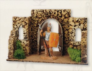 (843) Brama z legionistem, do figur o wys. 12cm