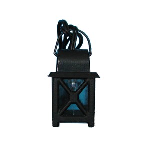 (X900) Latarnia z tworzywa sztucznego, biała, czworokątna, 3,3cm wysoka