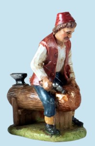(C3285/10) Kowal siedzący, do figur o wys. 10cm