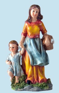 (C3293/1) Matka z dzieckiem, do figur o wys. 15cm