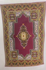 (Z700-6) Dywan do dekoracji Szopki, wymiary: 8x13cm