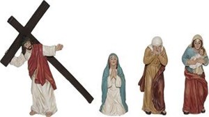 (K2032) Figury z życia Jezusa Chrystusa "Jezus i kobiety z Jerozolimy", 9cm