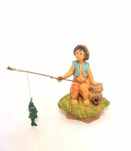 (12/179*) Wędkarz siedzący – do figur o wys. 12cm