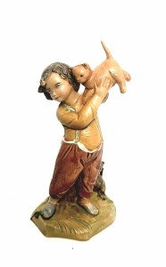 (12/131*) Chłopiec z kotkami – do figur o wys. 12cm 