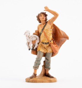 (19/317) Młody pasterz z owcą – do figur o wys. 19cm