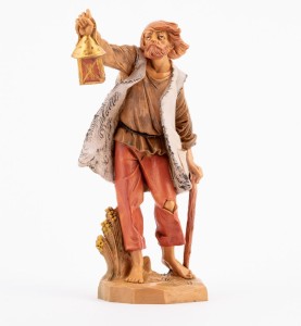 (19/316) Wędrowiec z kijem i latarką – do figur o wys. 19cm