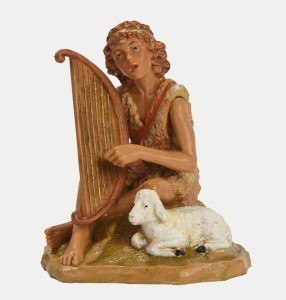 (19/394) Pasterz grający na harfie – do figur o wys. 19cm