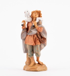 (19/332) Pasterz z owcą na ramionach – do figur o wys. 19cm