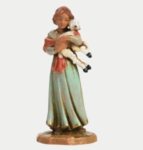 (6,5/54) Dziewczyna z barankiem w rękach – do figur o wys. 6,5cm