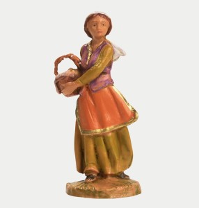 (6,5/56) Gospodyni z koszem w rękach – do figur o wys. 6,5cm