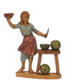 (11151-24) Gospodyni kroi arbuzy– do figur o wys. 12cm