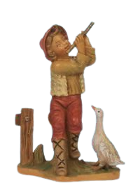 (11151-26) Chłopak z fletnią i gęśią– do figur o wys. 12cm