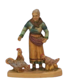 (11151-27) Gospodyni karmi kury– do figur o wys. 12cm