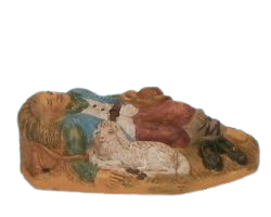 (11151-40) Śpiący pasterz z owcą– do figur o wys. 12cm