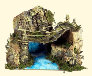 (85512) Most nad rzeczką- 20 x 14 x 10cm