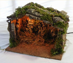 (27/260) Szopka / Stajenka Bożonarodzeniowa, 30x20x23cm