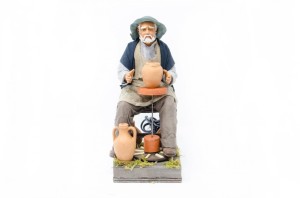 (HMVA) RUCHOMA FIGURA DO SZOPKI - Garncarz, do figur o wysokości 30cm