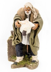 (RMZP) RUCHOMA FIGURA DO SZOPKI - Pasterz z dudami, do figur o wysokości 15cm