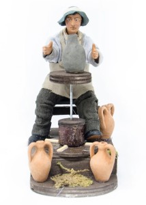 (RMVA) RUCHOMA FIGURA DO SZOPKI - Garncarz, do figur o wysokości 15cm