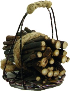 (Z158) Koszyk do noszenia z drewnem, do figur 12-15cm