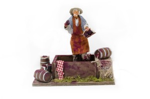 (RMPU) RUCHOMA FIGURA DO SZOPKI- Wyciskanie winogron, do figur o wysokości 15cm