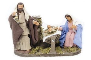 (TMNA) RUCHOMA FIGURA DO SZOPKI - Św. Rodzina, do figur o wysokości 12cm