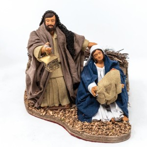 (TMNC) RUCHOMA FIGURA DO SZOPKI - Św. Rodzina, do figur o wysokości 12cm