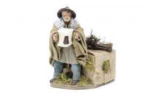 (TMZP) RUCHOMA FIGURA DO SZOPKI - Pasterz z dudami, do figur o wysokości 12cm
