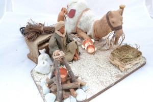 (TMCAM) RUCHOMA FIGURA DO SZOPKI - Poganiacz z wielbłądem, do figur o wysokości 12cm