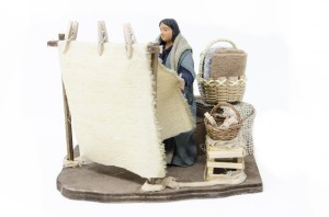 (TMBP) RUCHOMA FIGURA DO SZOPKI -Trzepanie dywanów, do figur o wysokości 12cm