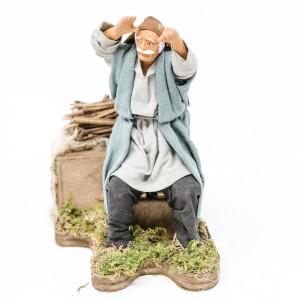 (TMGS) RUCHOMA FIGURA DO SZOPKI- Pasterz patrzy na horyzont, do figur o wysokości 12cm