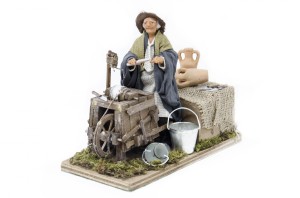 (TMAR) RUCHOMA FIGURA DO SZOPKI- Ostrzenie noża, do figur o wysokości 12cm