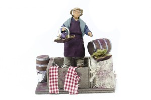 (TMPU) RUCHOMA FIGURA DO SZOPKI- Wyciskanie winogron, do figur o wysokości 12cm