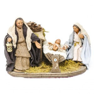 (BMNA) RUCHOMA FIGURA DO SZOPKI - Św. Rodzina, do figur o wysokości 10cm