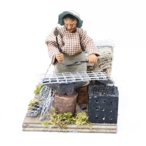 (BMFB) RUCHOMA FIGURA DO SZOPKI - Kowal, do figur o wysokości 10cm