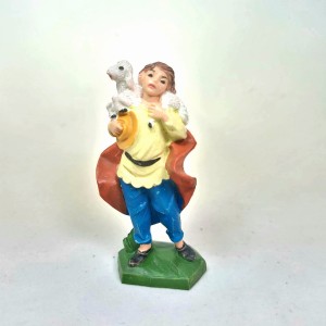 (6,5TR/9) Młody chłopak z barankiem, kolory tradycyjne- do figur o wys. 6,5cm