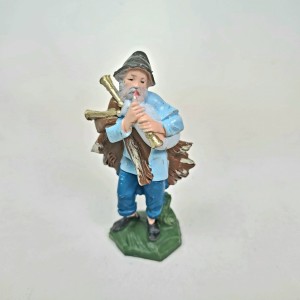 (6,5TR/11) Staruszek z dudami, kolory tradycyjne- do figur o wys. 6,5cm