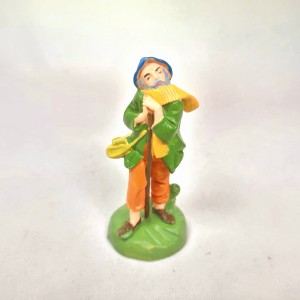 (6,5TR/17) Stary wędrowiec z kijem, kolory tradycyjne - do figur o wys. 6,5cm