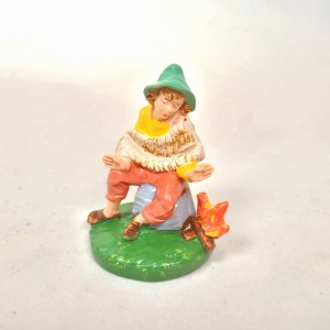 (6,5TR/31) Pasterz grzeje się przy ognisku, kolory tradycyjne - do figur o wys. 6,5cm