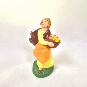 (6,5TR/33) Kobieta z koszem owoców, kolory tradycyjne – do figur o wys. 6,5cm