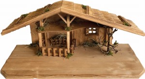 (S005) Szopka / Stajenka, 70x30x30cm, do figur o wysokości 10-13cm