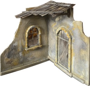 (S022) Szopka / Stajenka, 70x70x74cm, do figur o wysokości 60cm