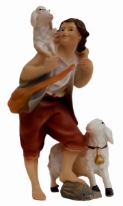 (K005-12) Owczarz z owcami, do figur o wys. 13cm