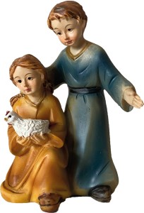 (K182-36) Dzieci z kurą, do figur o wys. 9cm